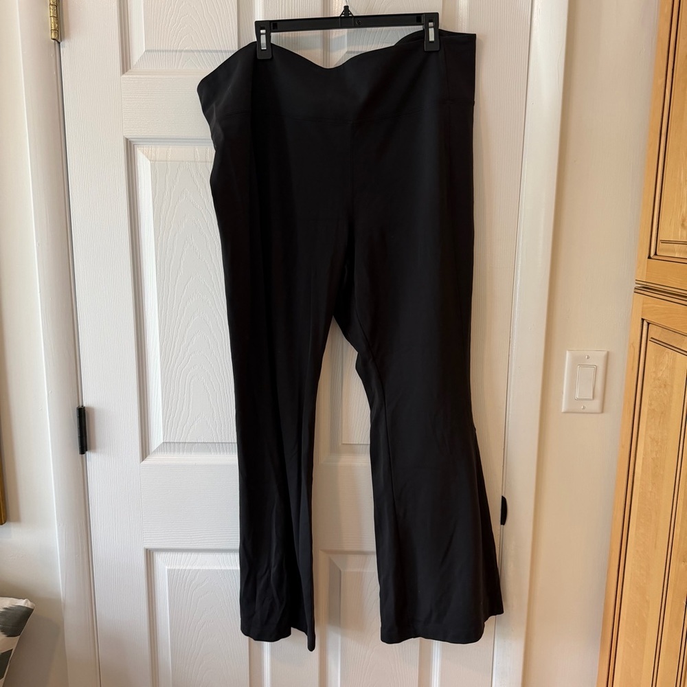 Athleta Delancey Flare Black High Waist Flare Pants
